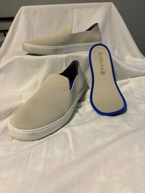 Rothy's Womens Slip-On Loafers in Beige